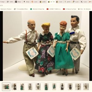 I Love Lucy Doll Set of Four Dolls-Lucy, Ricky, Ethel & Fred